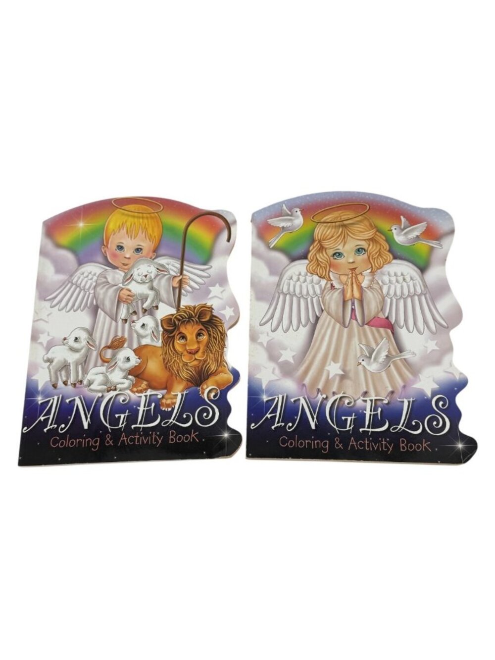 2 Angels Coloring & Activity Book Children Youth Adult 2003 New Old Stock Vtg